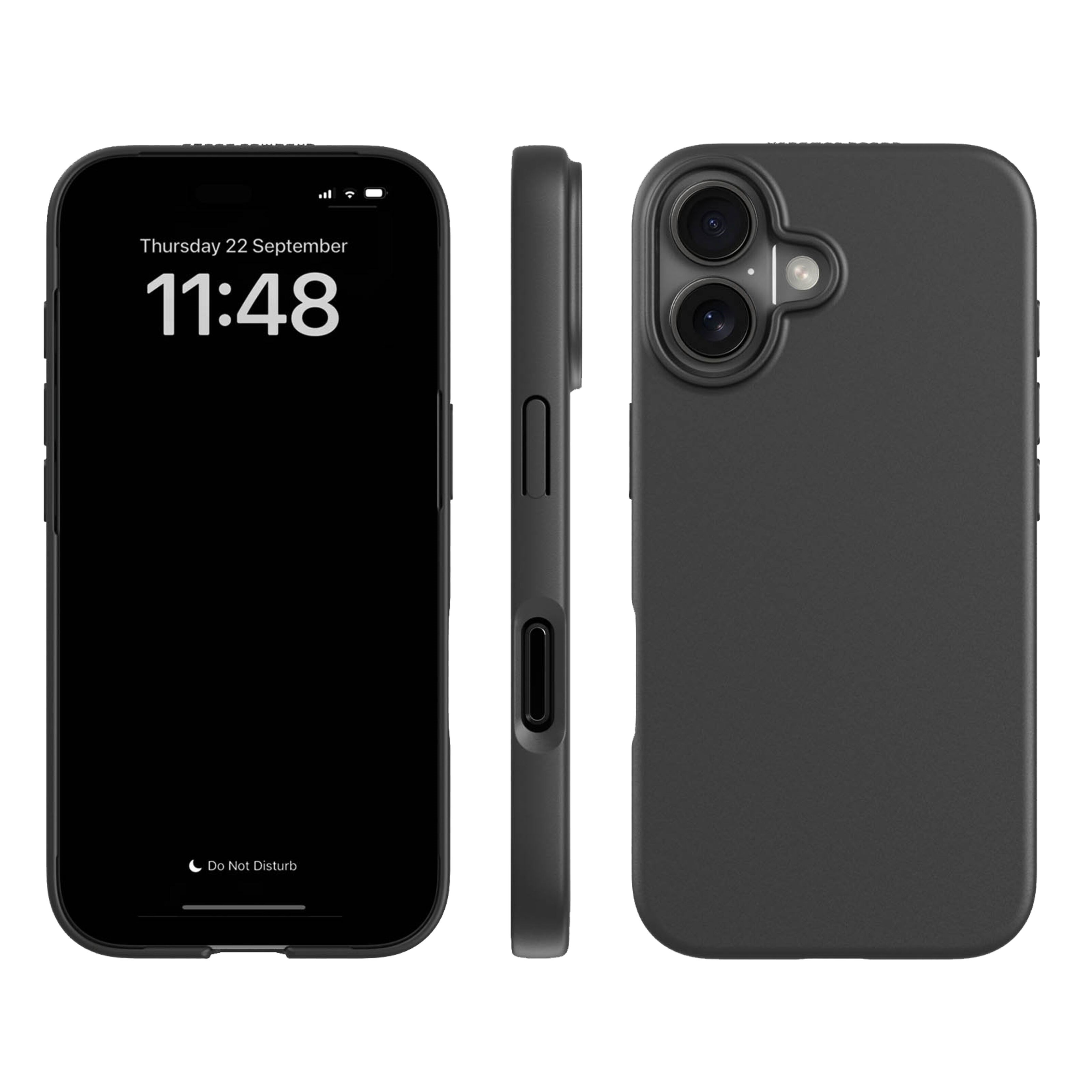 Agood company Plantebasert mobildeksel til iPhone 16 - Svart