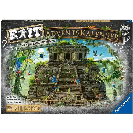 Ravensburger EXIT Adventskalender - Der verborgene Mayatempel - 24 Rätsel für EXIT-Begeisterte
