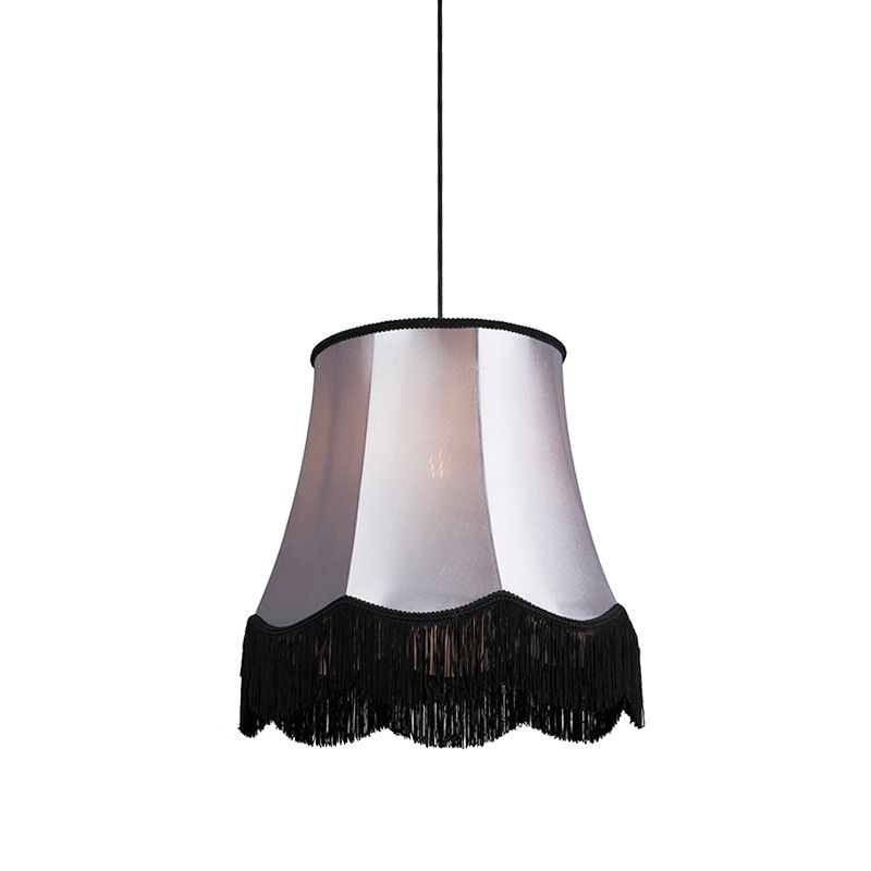 Retro hanglamp zwart met grijs 45 cm - Granny