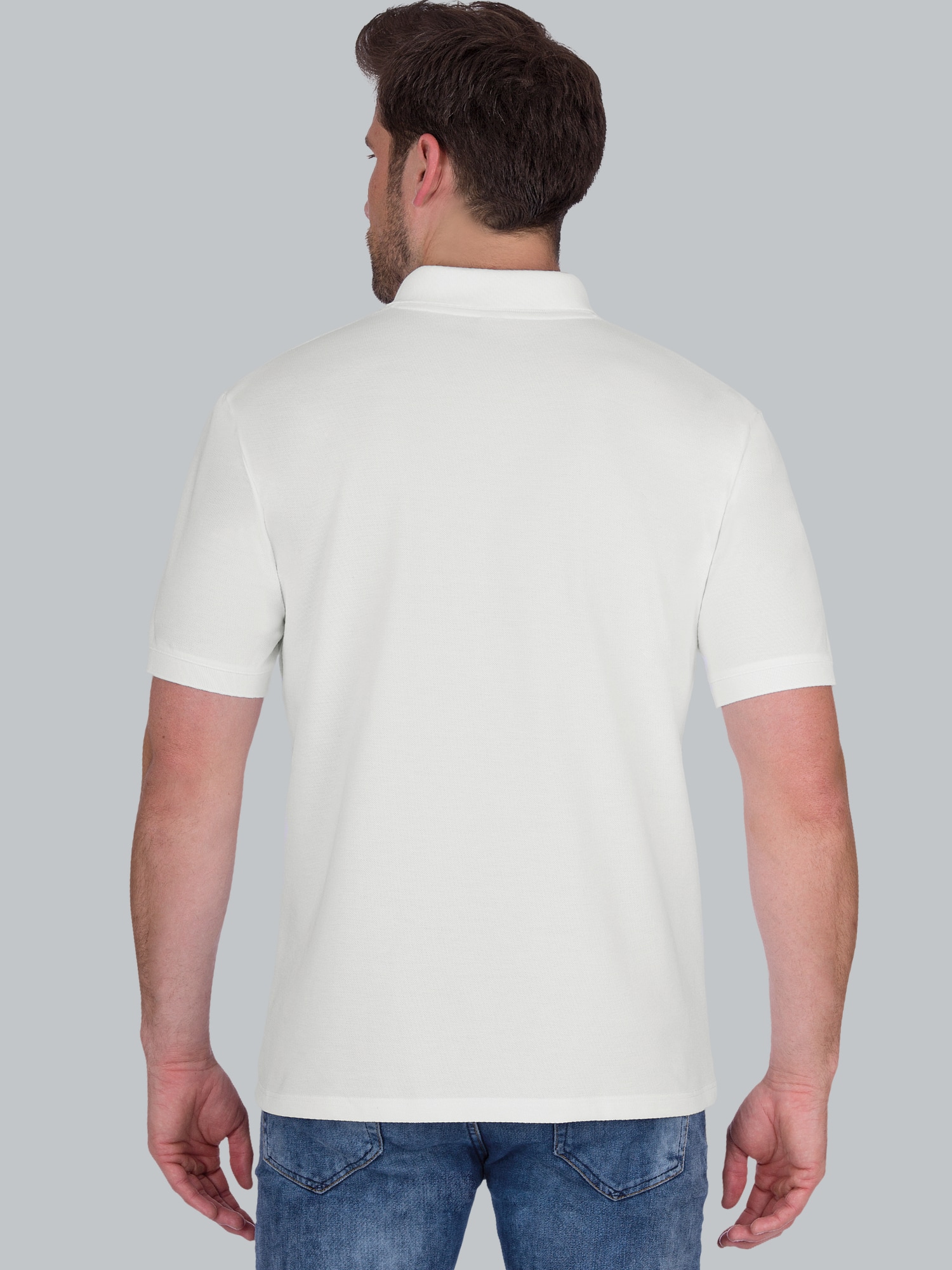 Poloshirt für Industriewäsche Weiss