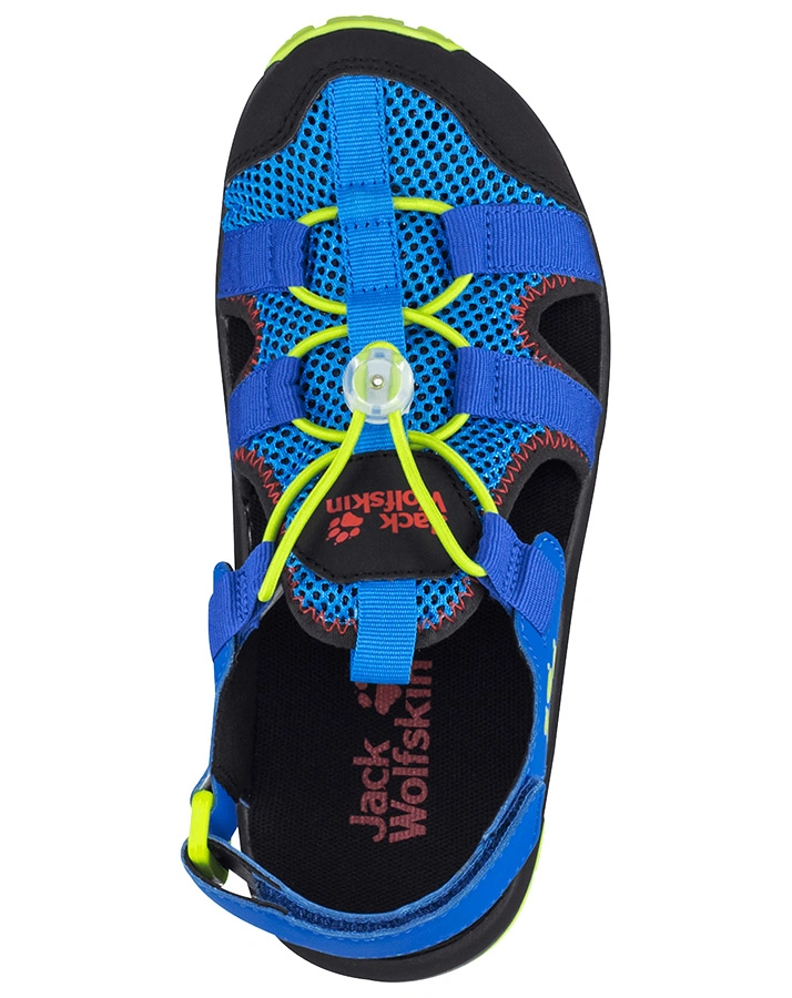 Trekking-Sandalen OUTDOOR ACTION mit Zehenschutz in blue/lime