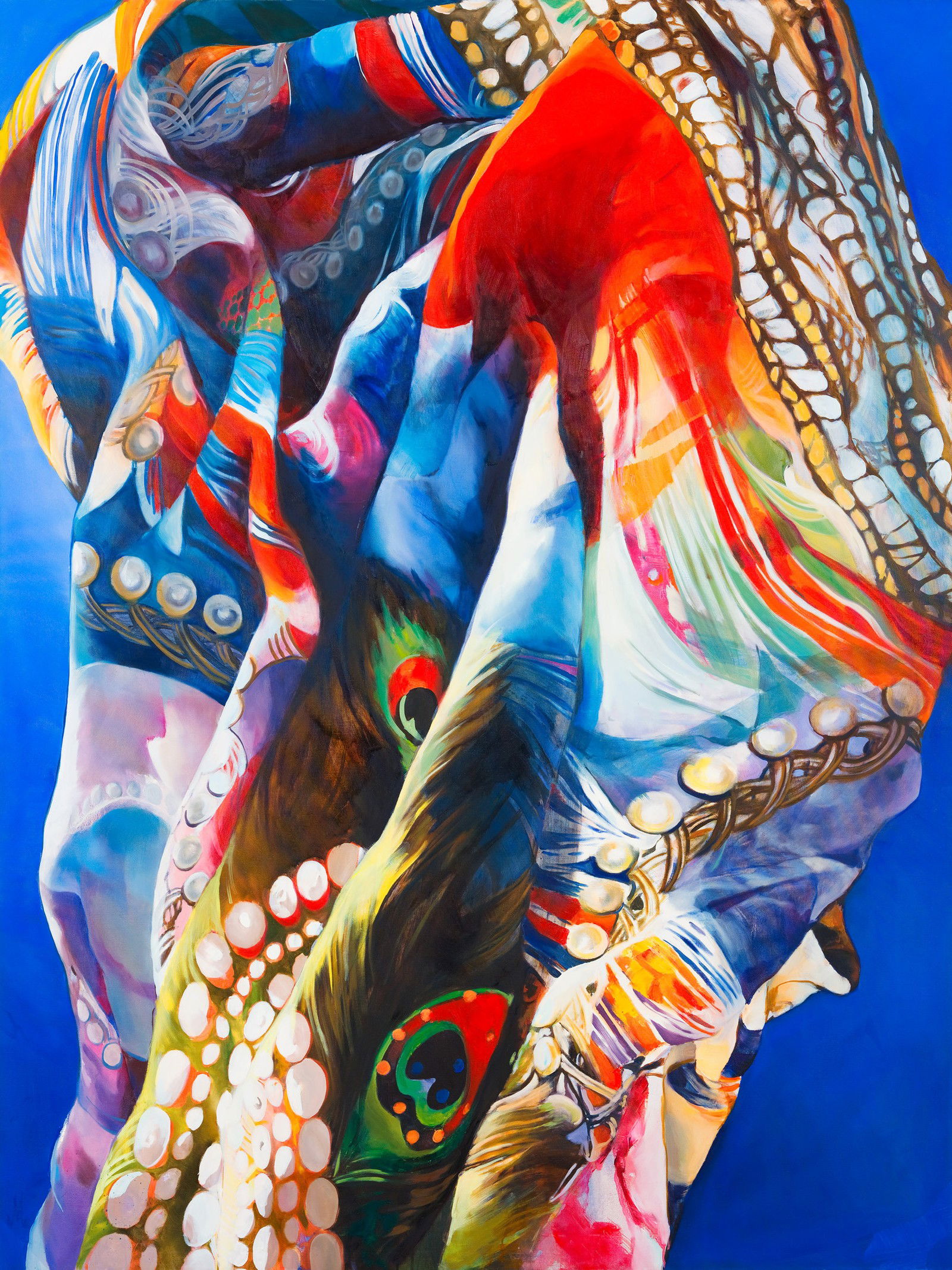 Windtorn Arabesque Silk Robe by Boglárka Nagy - Limited Edition. Edition of: 200. Signed.