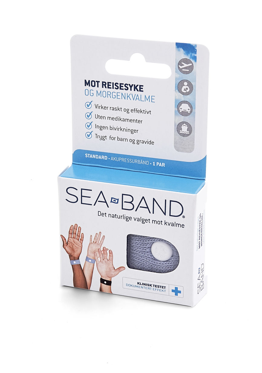 Sea-Band akupressurarmbånd mot reisesyke og kvalme 1 stk