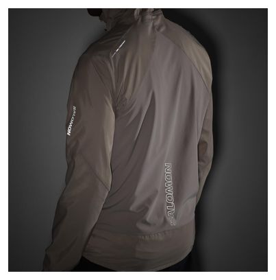 Veste coupe-vent Salomon Bonatti Cross Wind Beige Homme