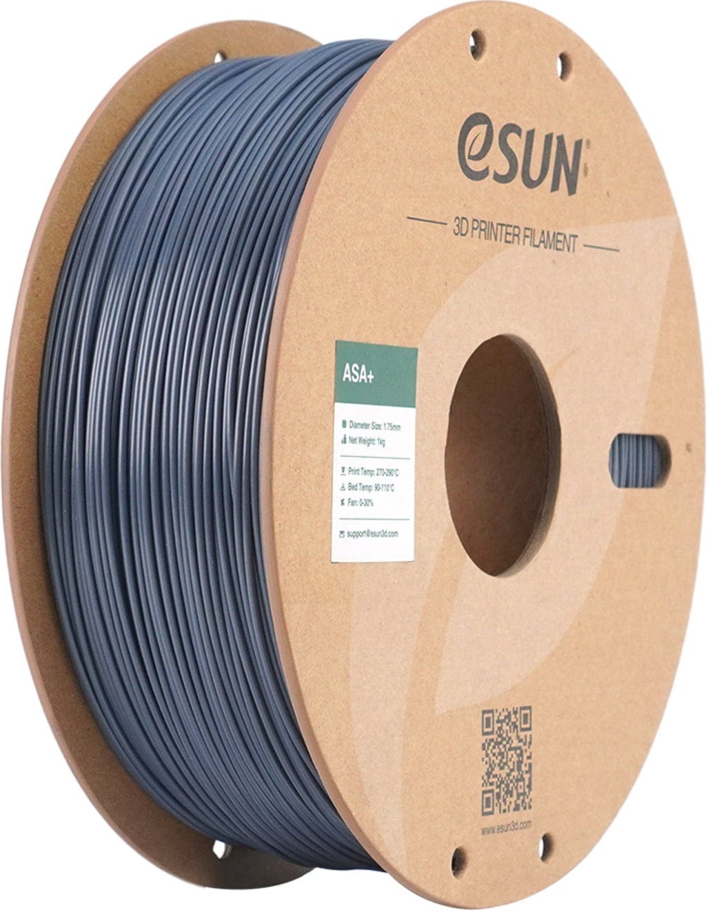 eSUN  ASA+ Grey, 1,75 mm / 1000 g    Wetterbeständiges Material in Grey