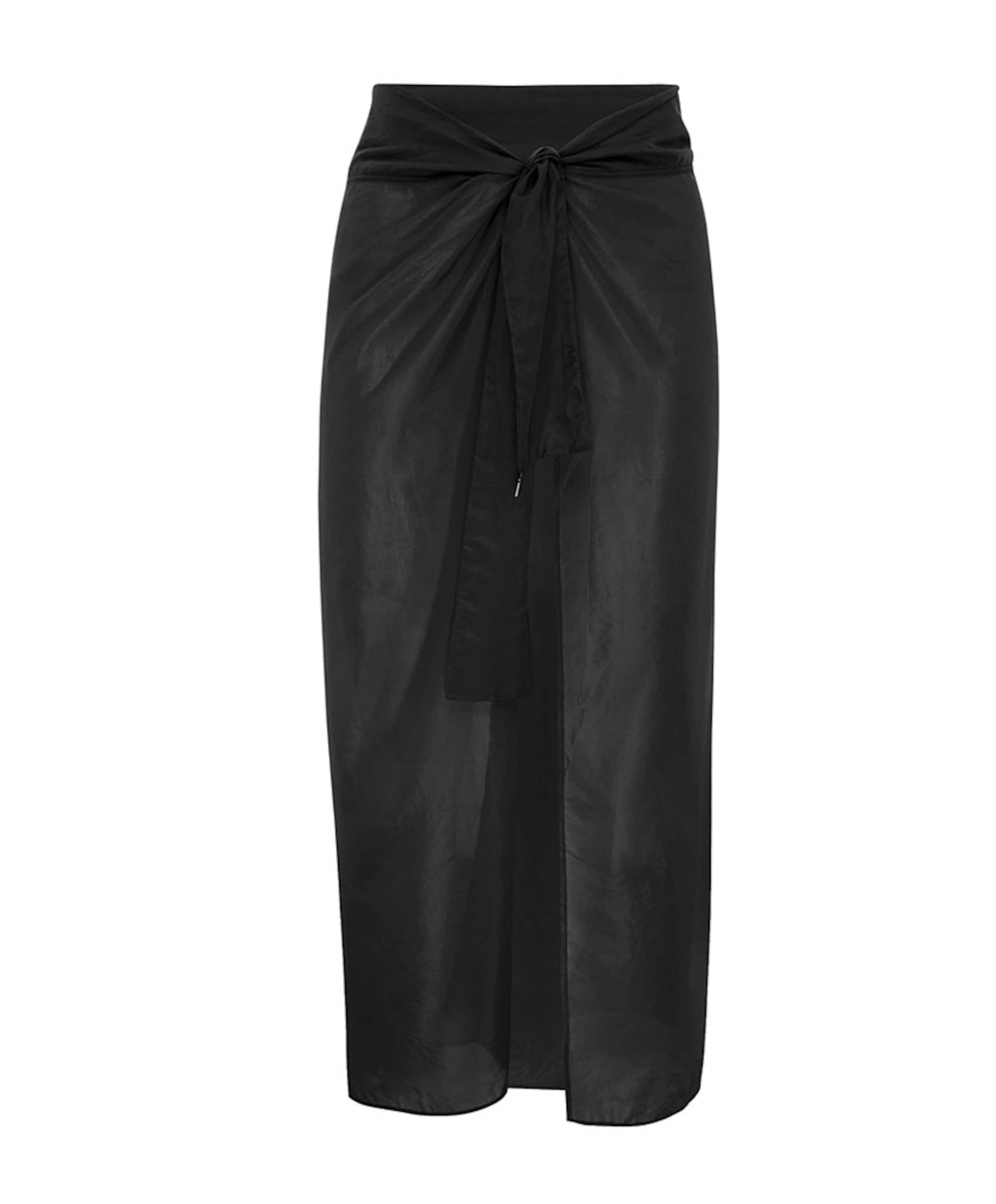 Annadiva Dames pareo zwart
