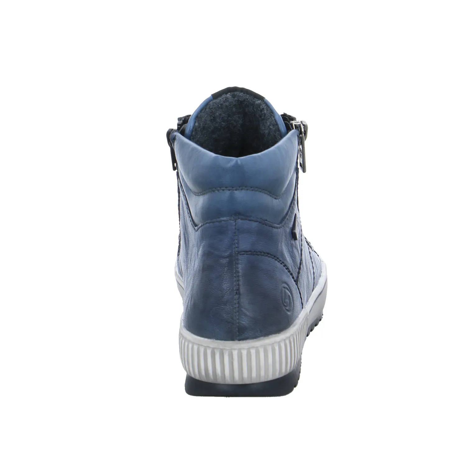 REMONTE Mid Cut Sneaker Blau Leder  mit TEX Membrane