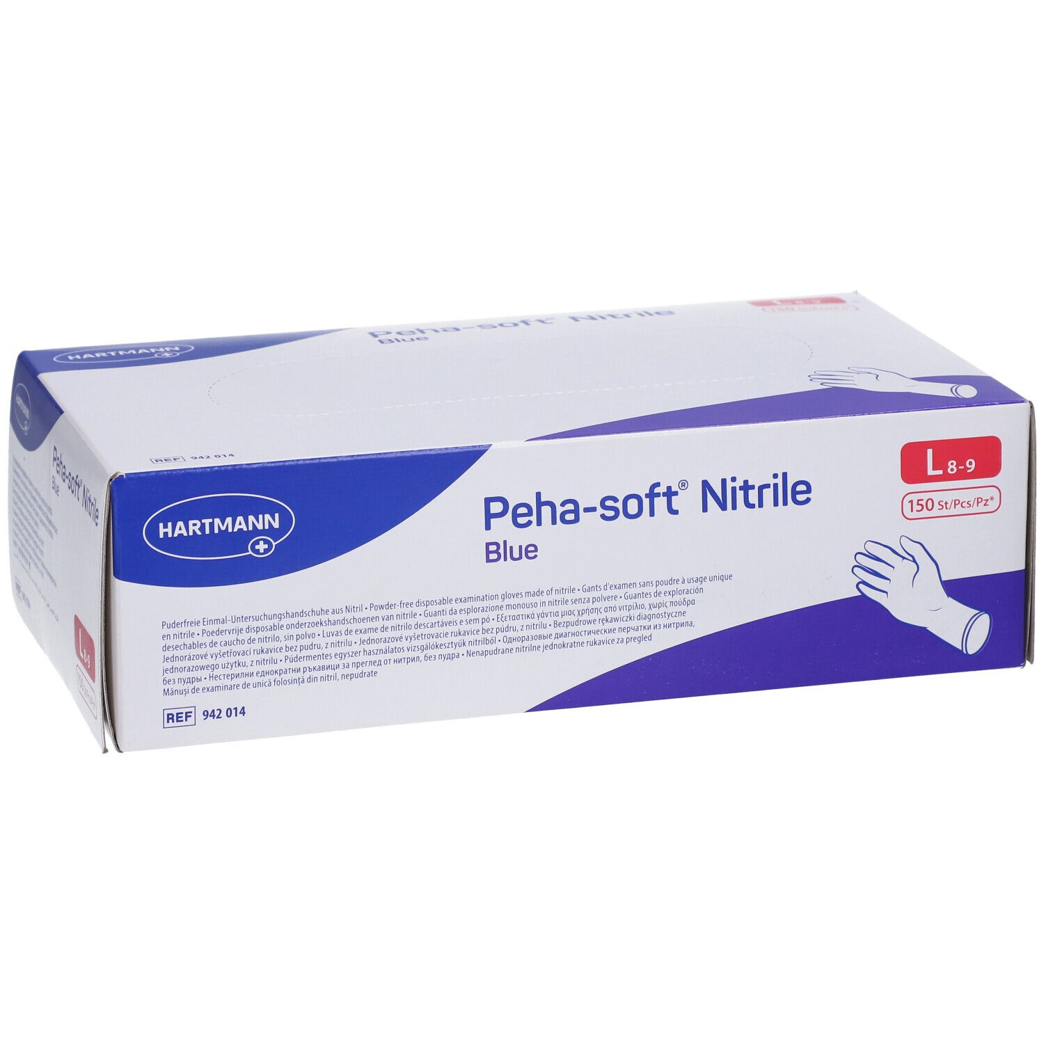 Peha-soft® nitrile blue puderfrei L