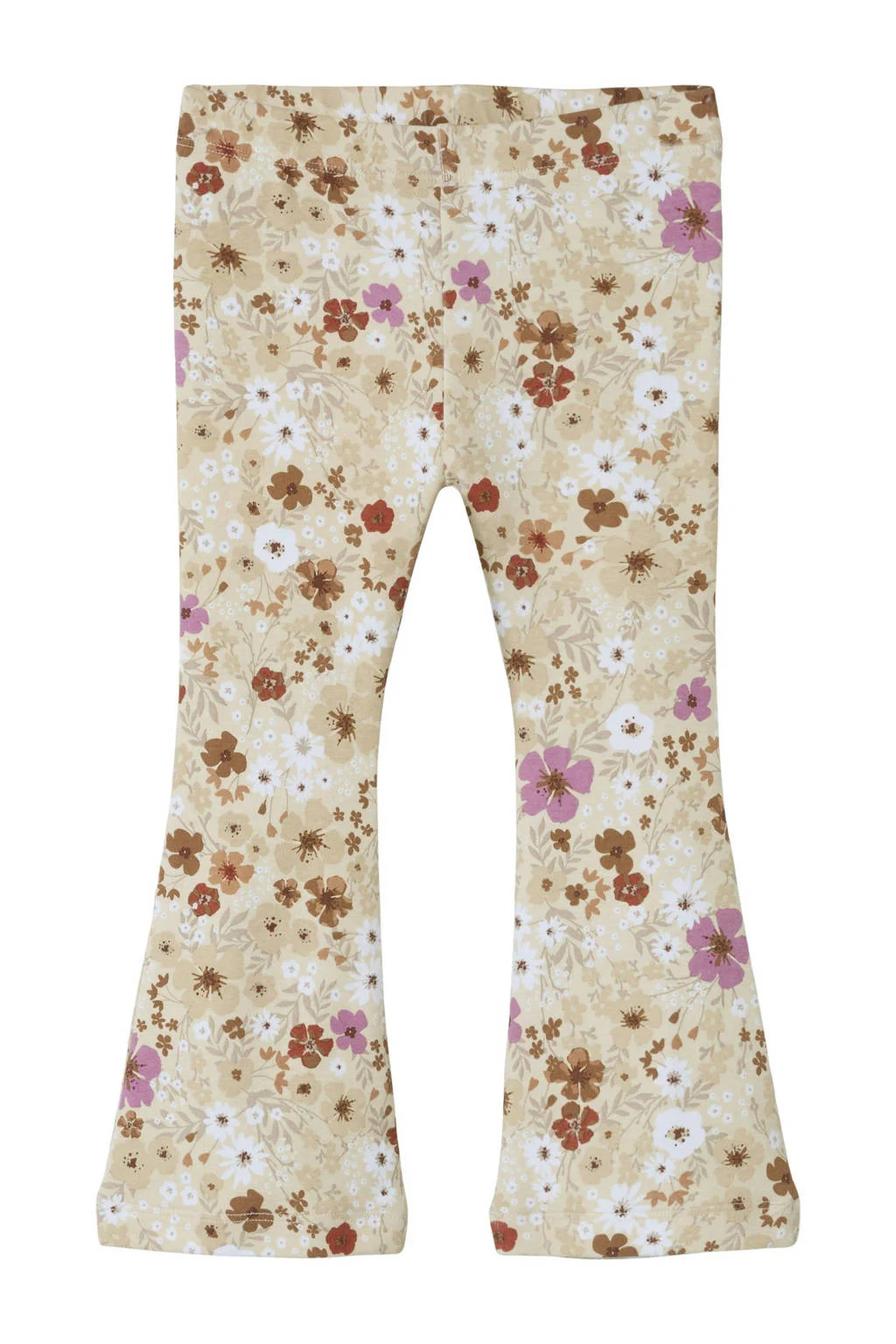 NAME IT baby flared broek NMFDIDISA met panterprint
