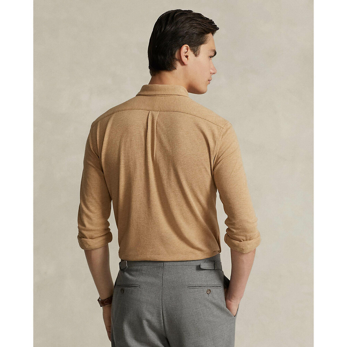 POLO RALPH LAUREN<br>Camisa de algodão piqué ultraleve