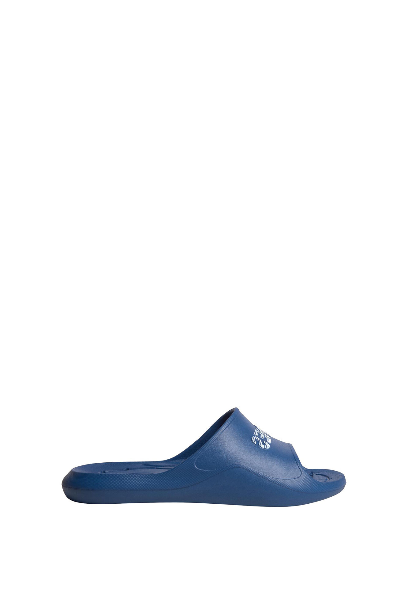 Chinelo com logo - azul médio