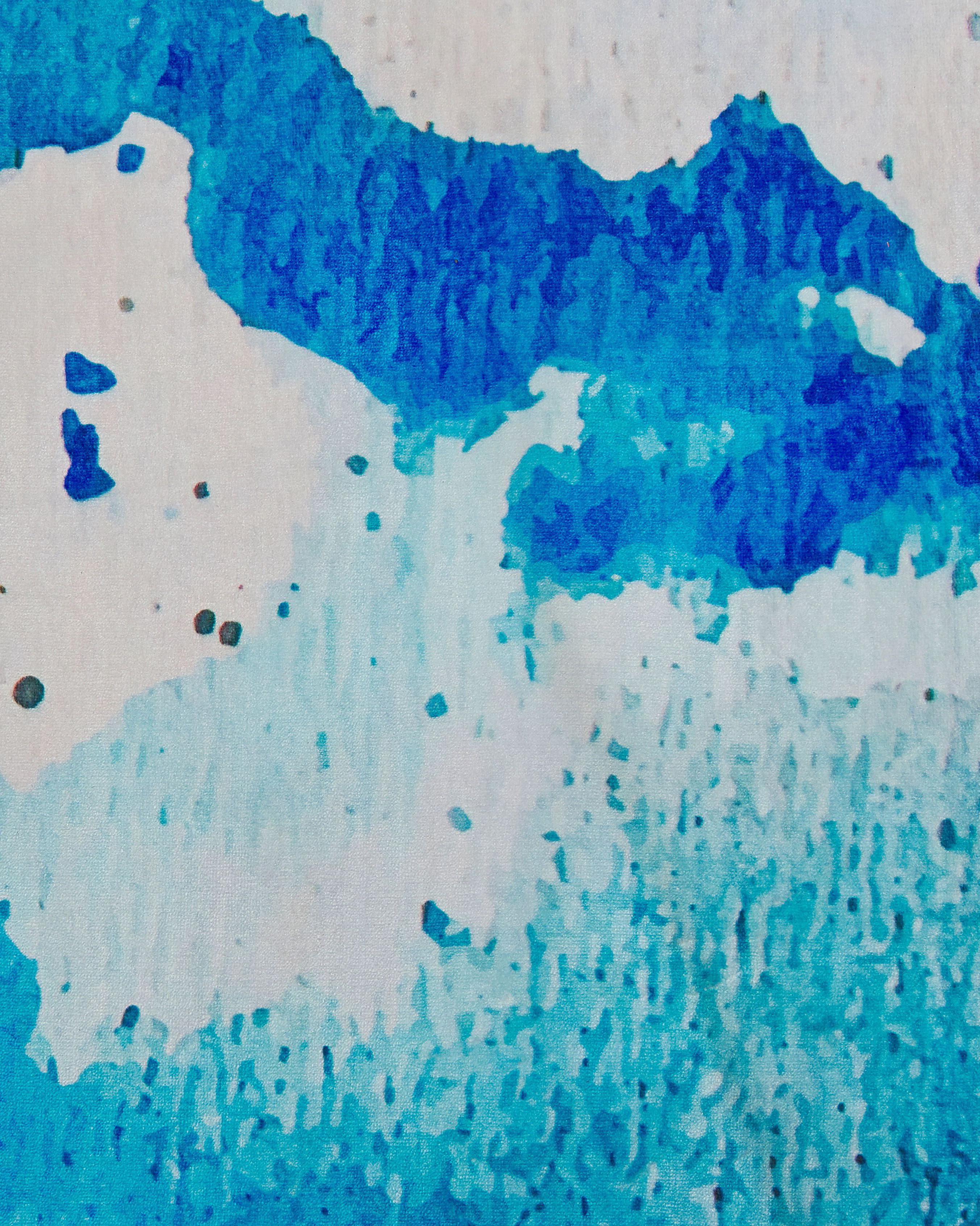 Vloerkleed BOZAT Blauw 160 x 230 cm