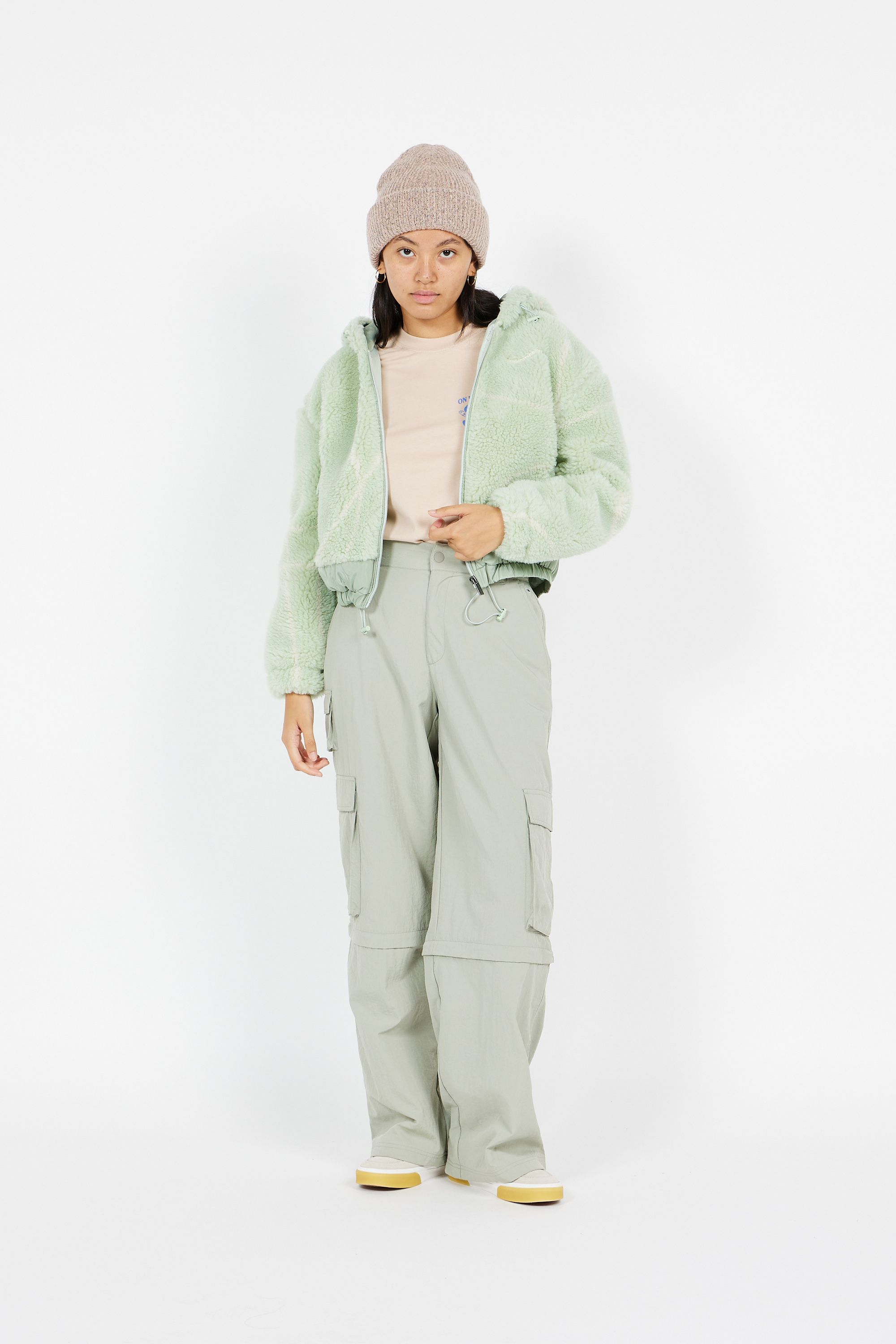 ON VACATION veste Swirls Ladies Sherpa Jacket - Sage Vert