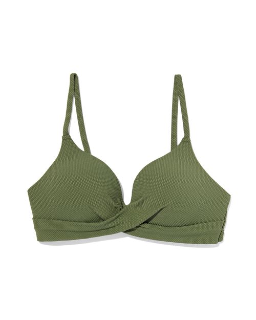 haut de bikini sans armatures femme vert armée