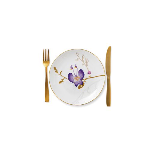 Royal Copenhagen Flora Frokosttallerken, Stedmoderblomst, Ø22 cm