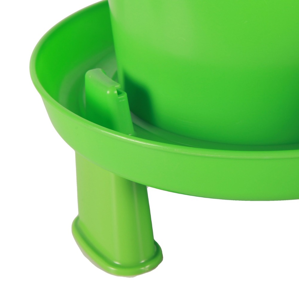 Abreuvoir double cylindre avec pieds ligne verte 6 l