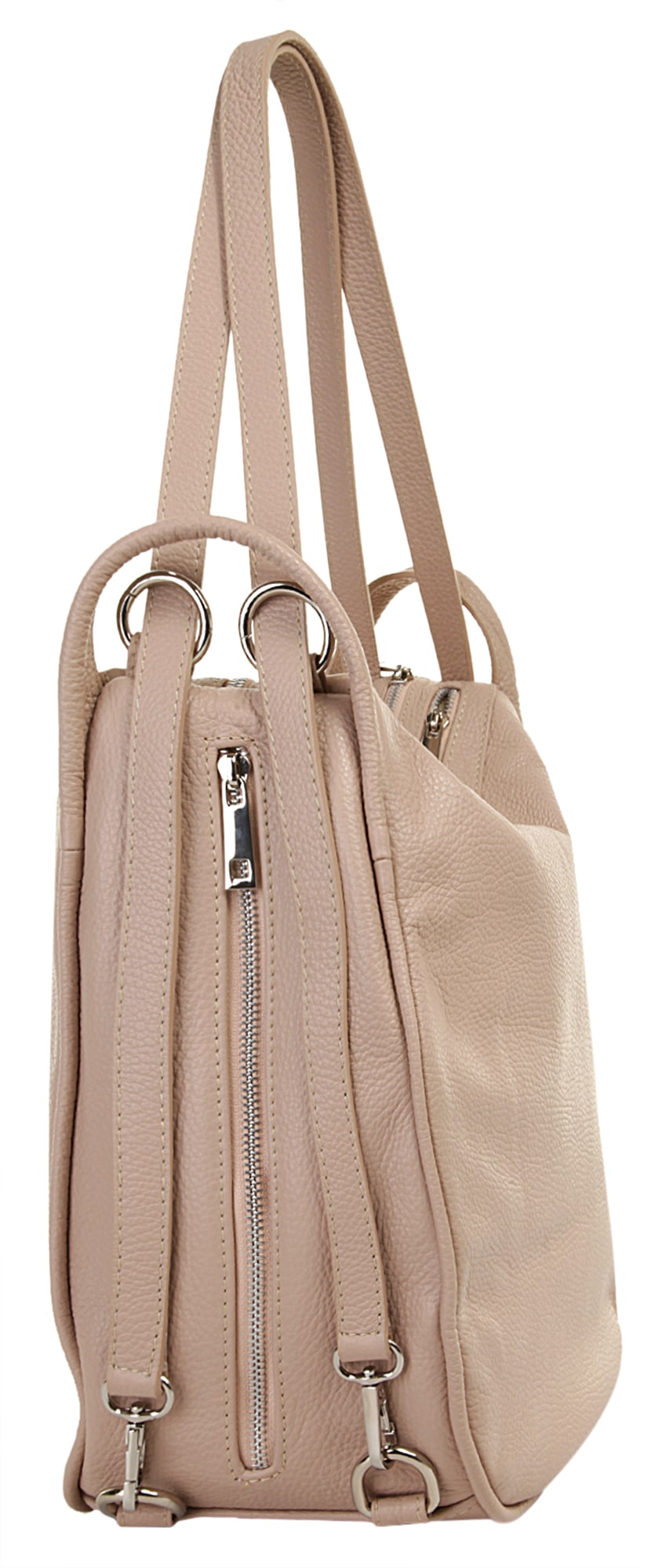 X-Zone Cityrucksack echt Leder, Made in Italy