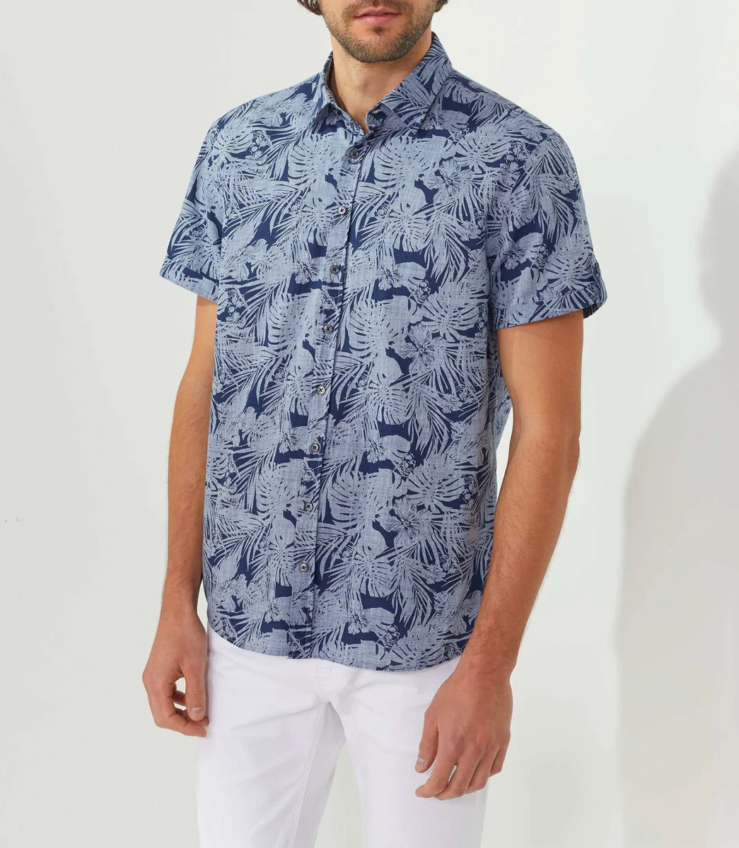 Chemise casual marine 