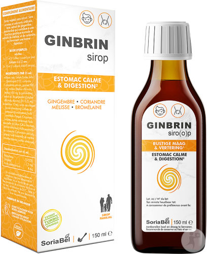 Soria Bel Ginbrin Sirop Estomac Calme Et Digestion Flacon 150ml