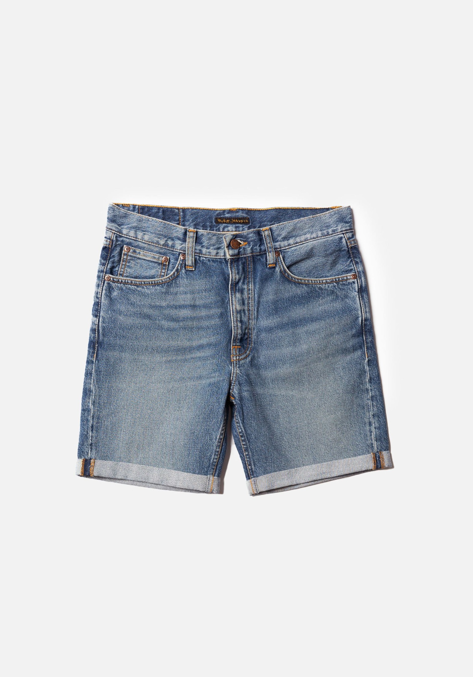 Nudie Jeans Jeans-Shorts Josh Denim Shorts Blue Haze