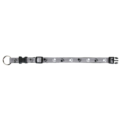 Trixie Silver Reflect Hundehalsband schwarz-silbergrau