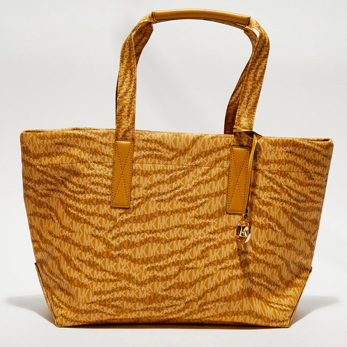 Michael Kors Cabas The Michael animal print  jaune foncé - 50x30x8 cm