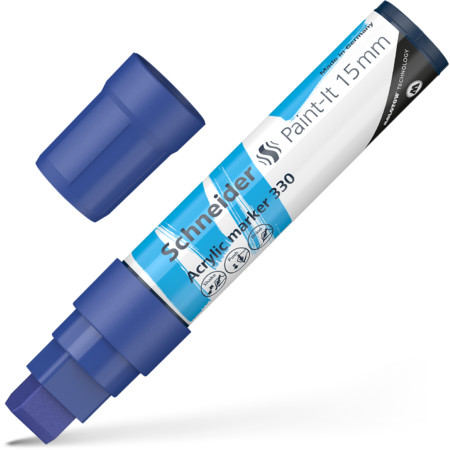 Schneider Paint-It 330 15 mm Acrylmarker - blau - 15 mm