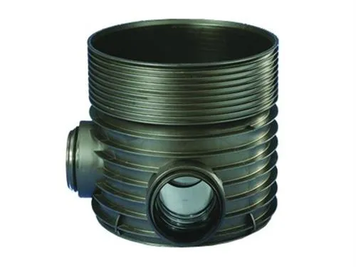 Rense-insp.brønd 600-160mm T1 - 90° gennemløb for glat rør. Wavin Tegra