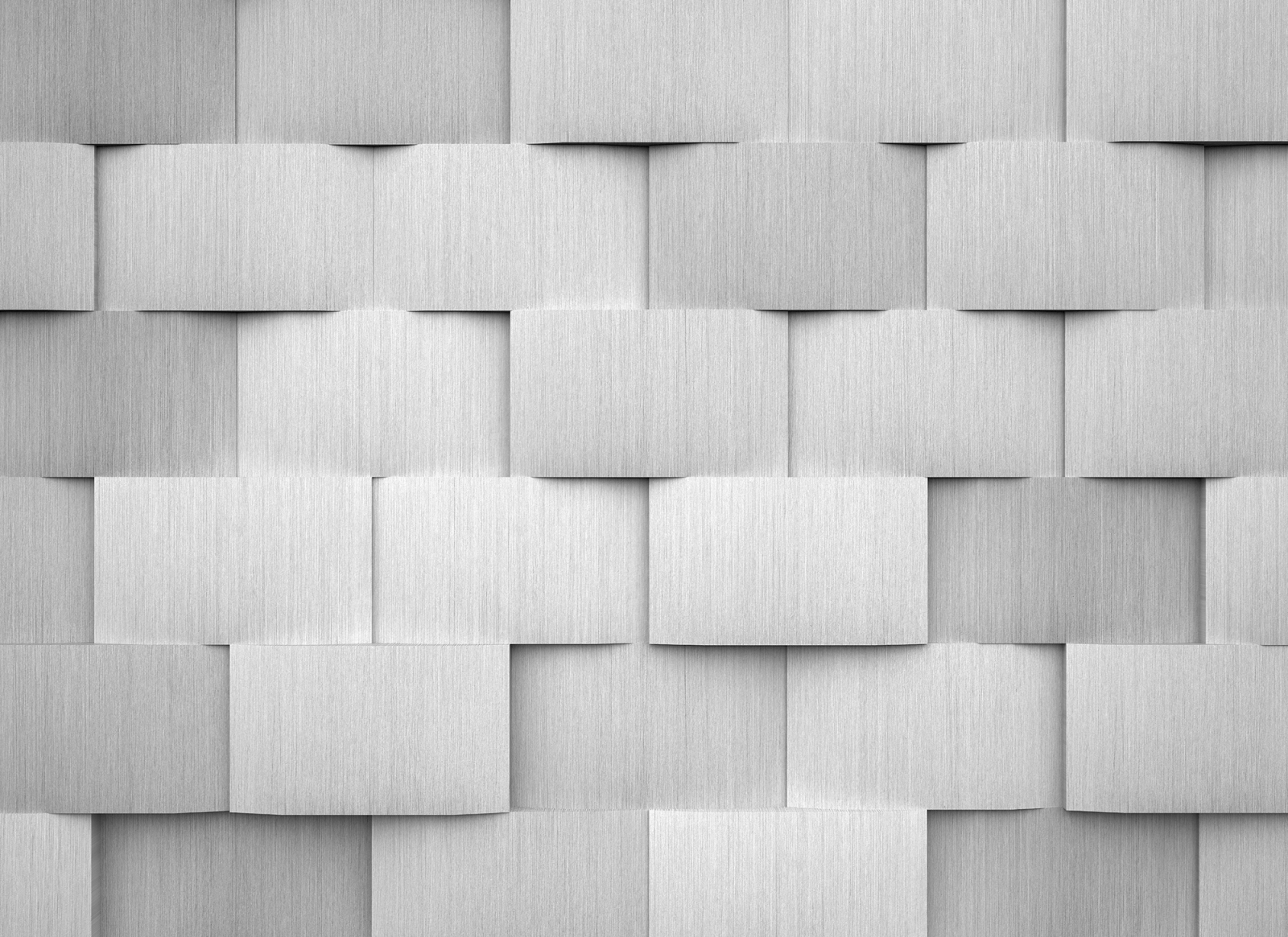 Fototapete DESIGNWALLS - 3D-Muster - grau - 2,55 Meter