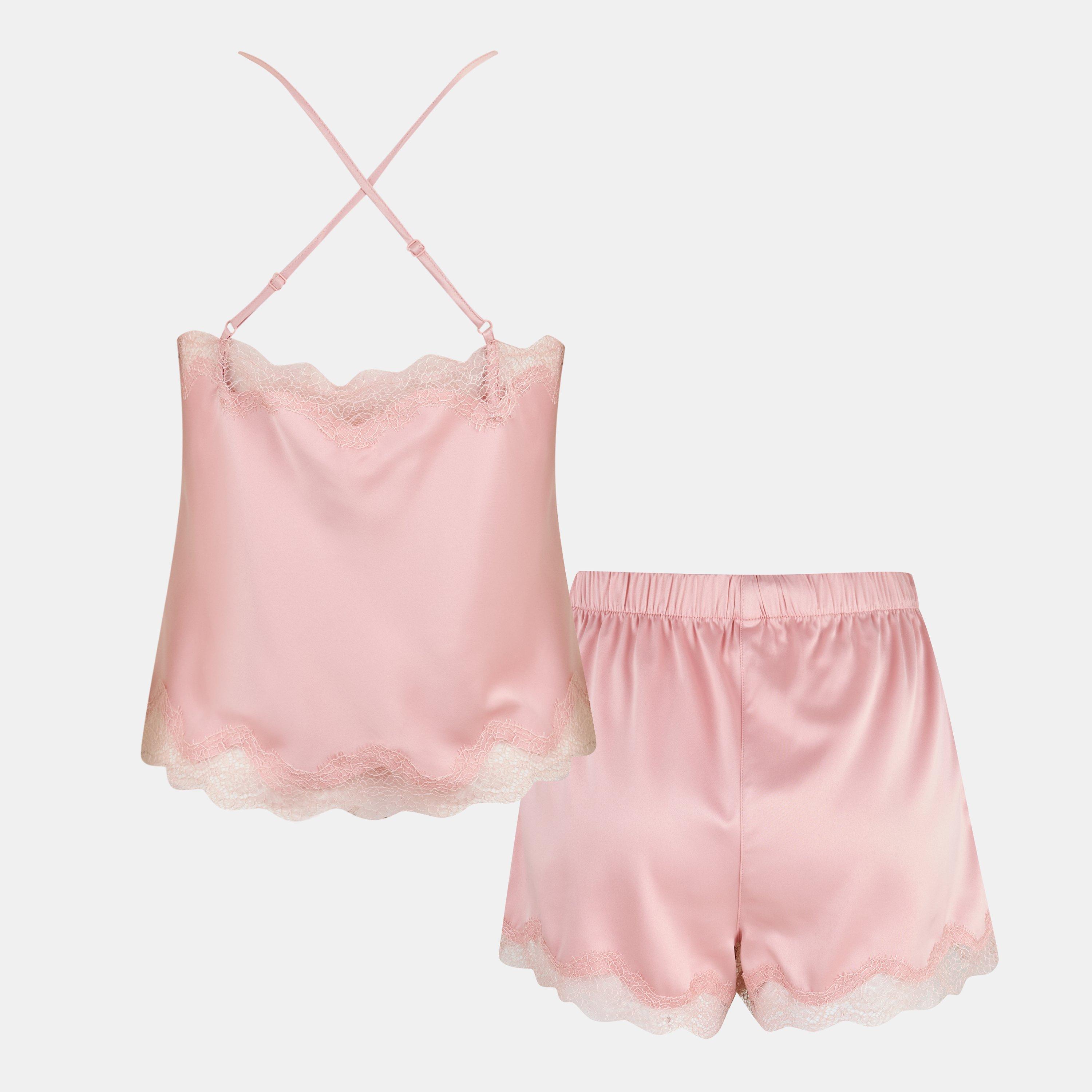 Chelsea Peers Satin Lace Cami Short Pyjama Set