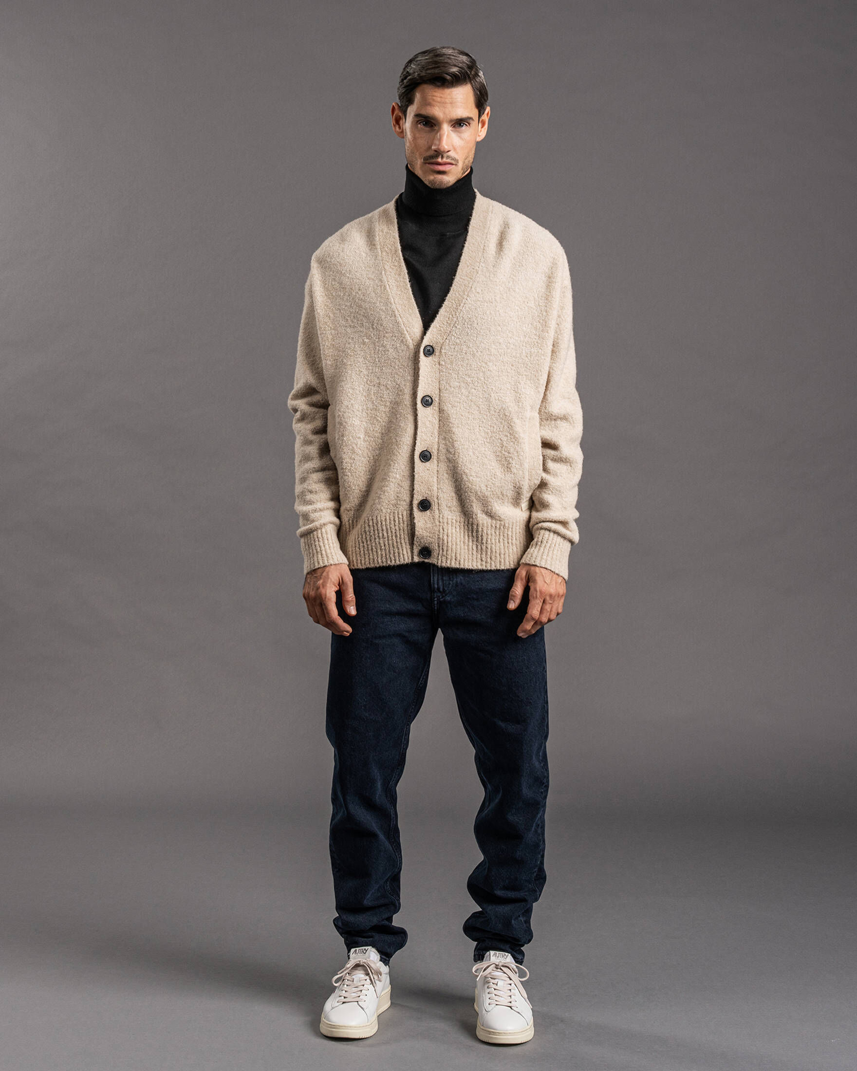 CALVIN KLEIN| Herren Strickjacke mit Wolle