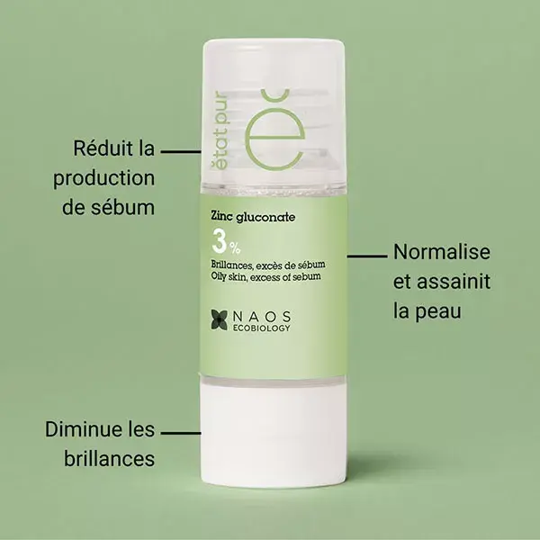 État Pur Actif Pur Zinc Gluconate 15ml