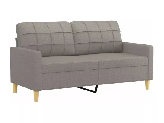 Canapé à 2 places Taupe 140 cm Tissu
