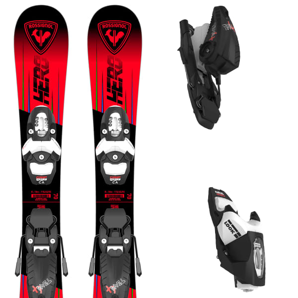 Pack ski ROSSIGNOL HERO PRO + TEAM 4 GW B76 BLACK/RED