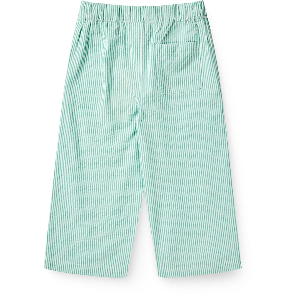 Køb COPENHAGEN COLORS Sharp Green W Cream Stripe Seersucker Pajama Bukser
