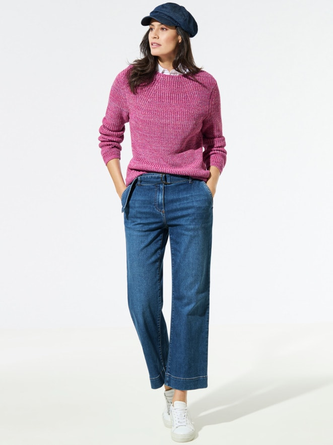 Baumwoll-Pullover Farbenspiel