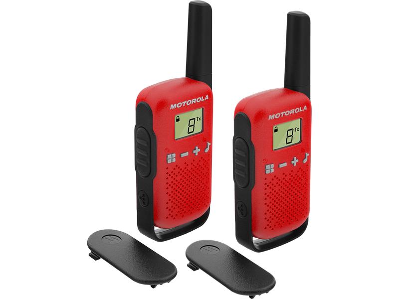 Motorola Funkgeräte-Set Talkabout T42 2er Freizeit-Handfunkgeräte im 2er-Set