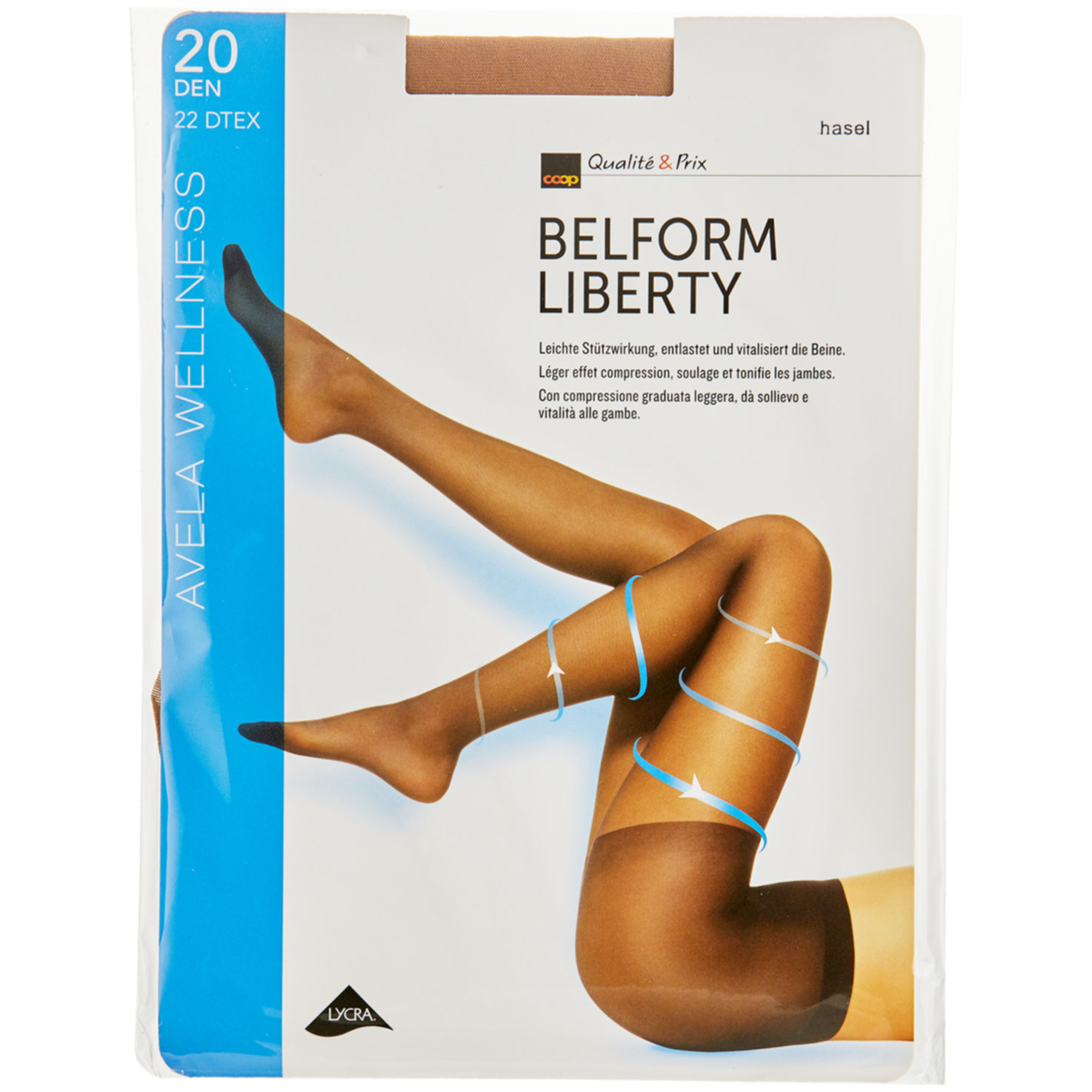 Avela Strumpfhose Belform Liberty Hasel