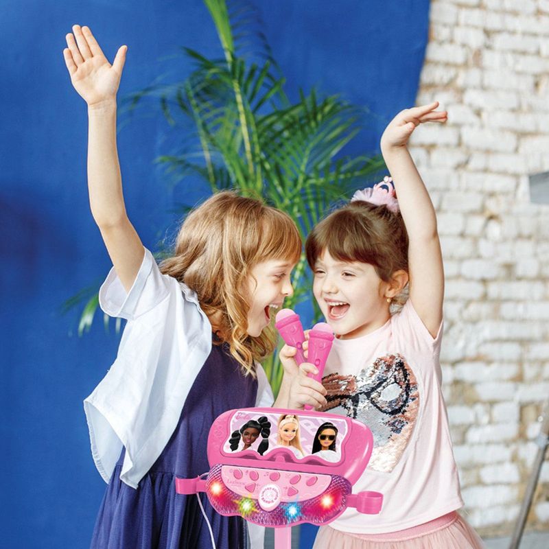 Lexibook - S160BB - Staande Lichtgevende Luidspreker - Roze - Voor Kinderen - Inclusief 2 Microfoons