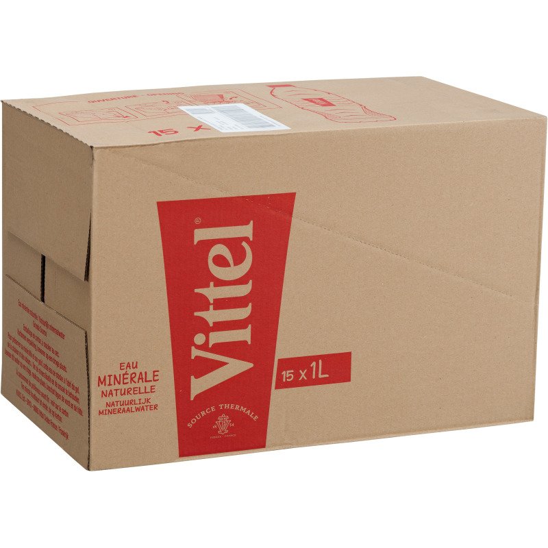Eau minérale Vittel 1 L - 15 bouteilles