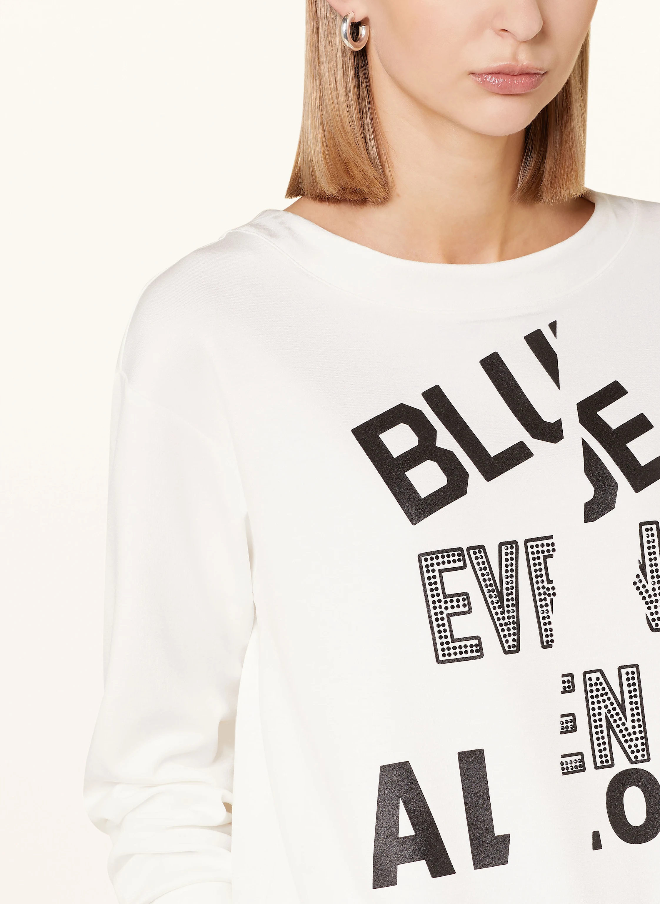 monari Sweatshirt mit Schmucksteinen