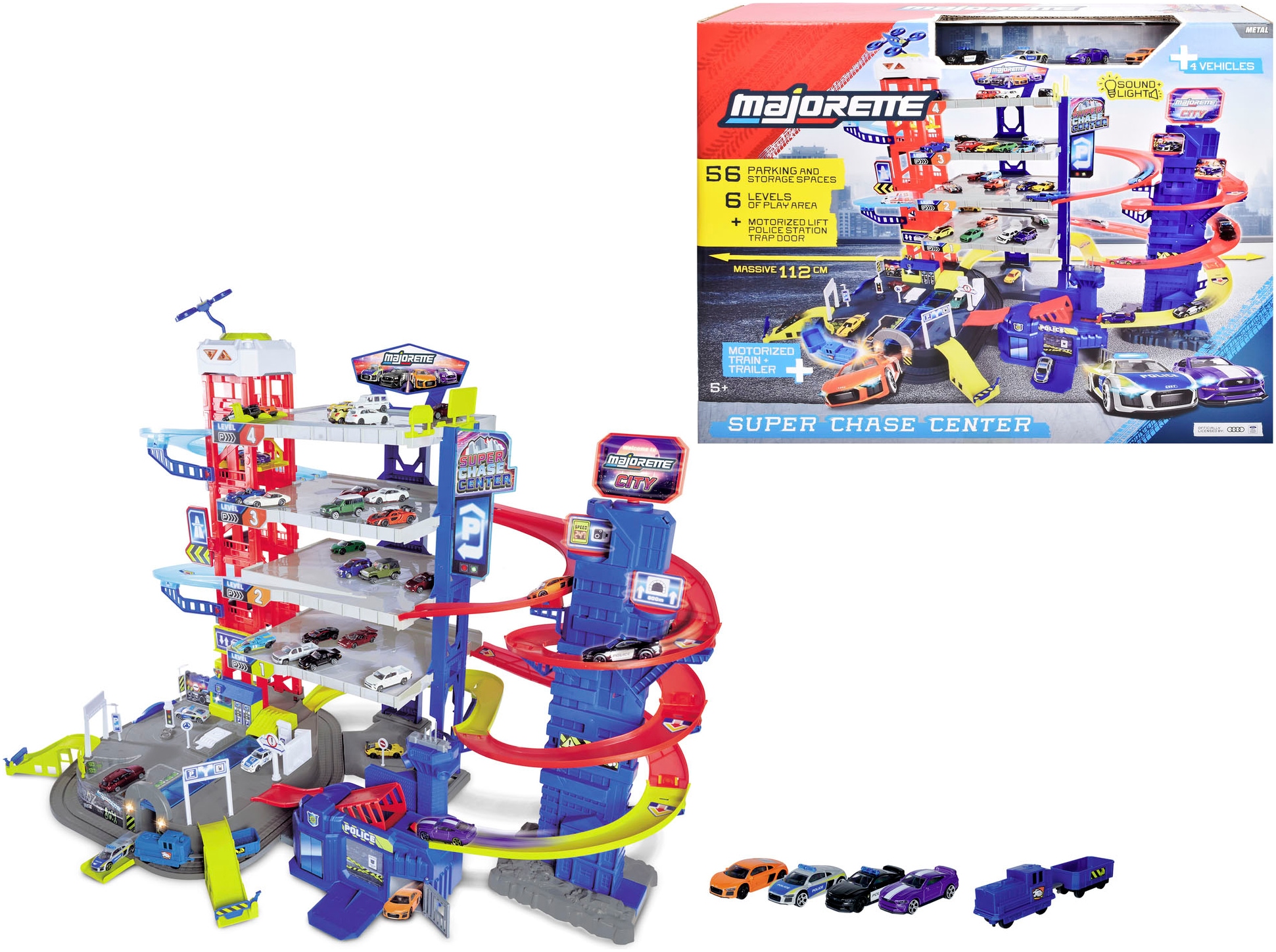 majORETTE Spiel-Parkgarage »Super Chase Center« mit Licht und Sound