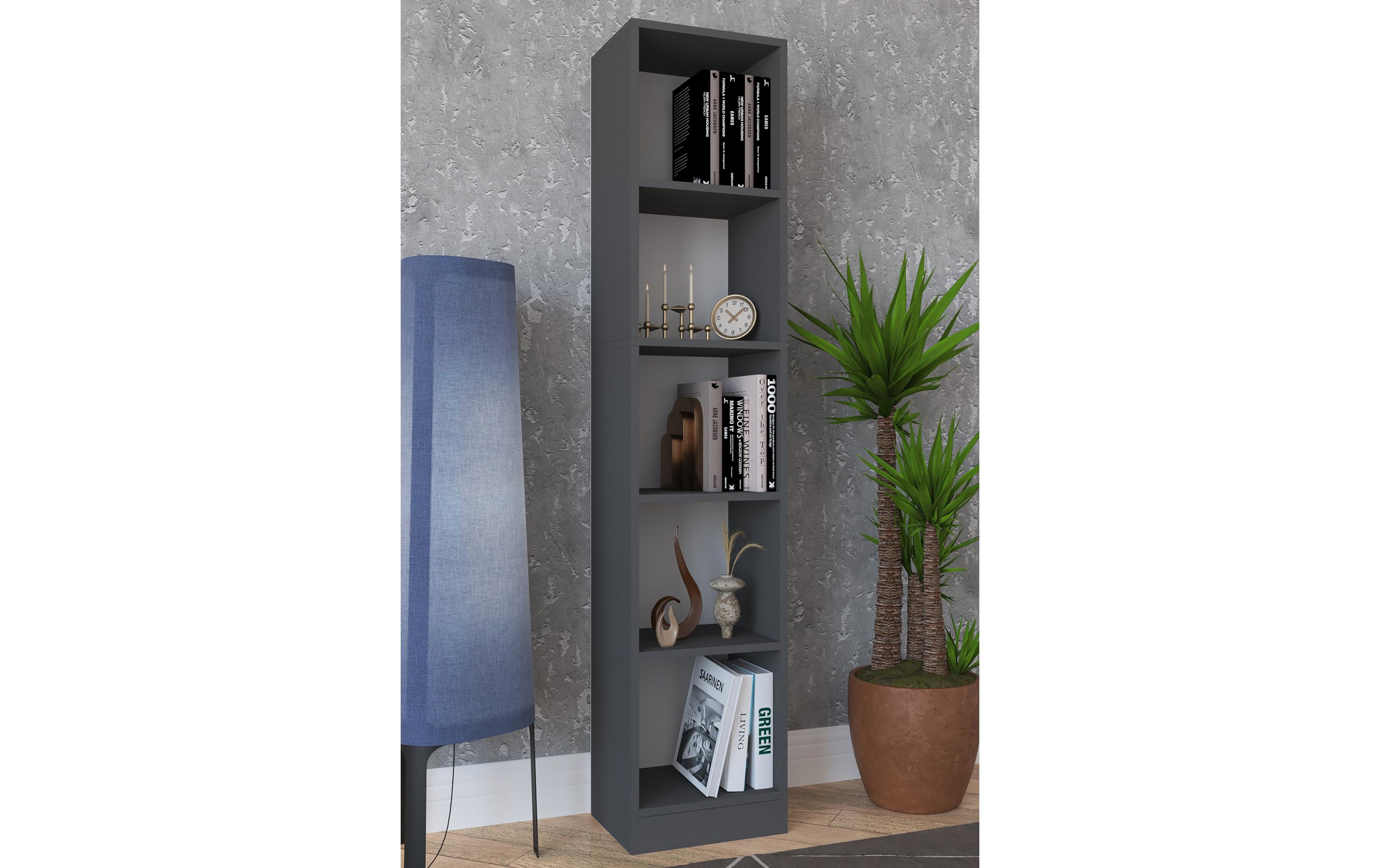 Regal Dilos L 183 x 38 cm, Anthrazit<br>Standregal