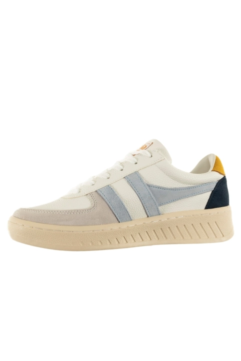 Baskets basses gola grandslam trident white/ice blue/sun