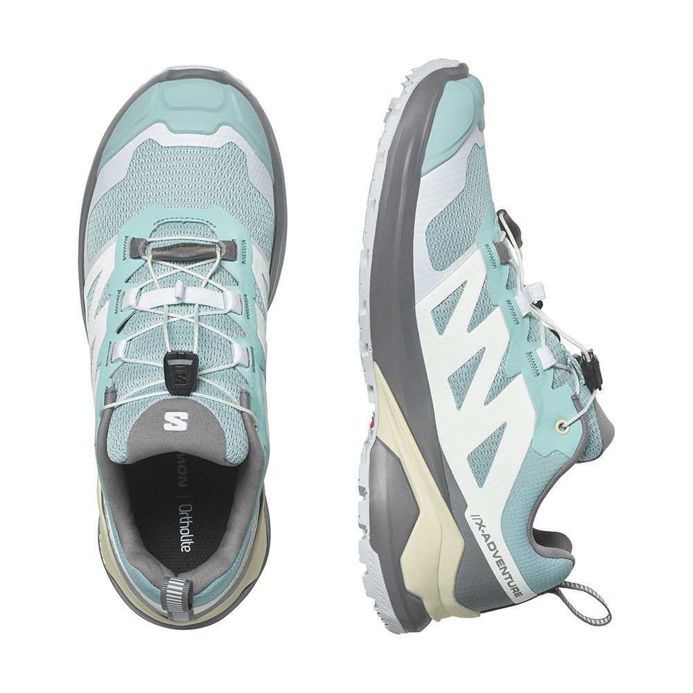 Salomon X-ADVENTURE - Chaussures trail Femme marine blue/quiet shade/moth