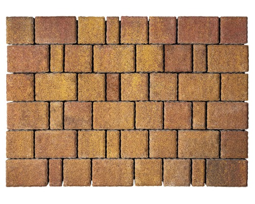 Straatsteen, multiformaat, Capriccio bruin-melange, 6 cm dik (alleen in lagen verkrijgbaar)