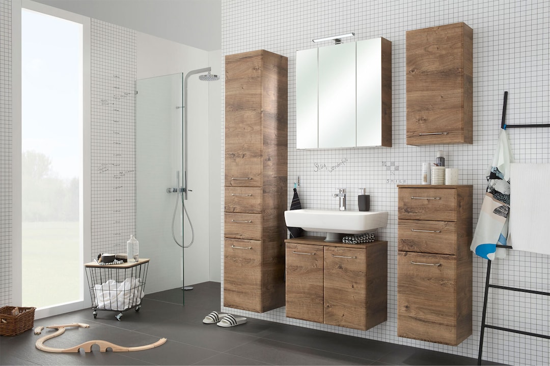 Waschbeckenunterschrank 60 x 53 cm braun