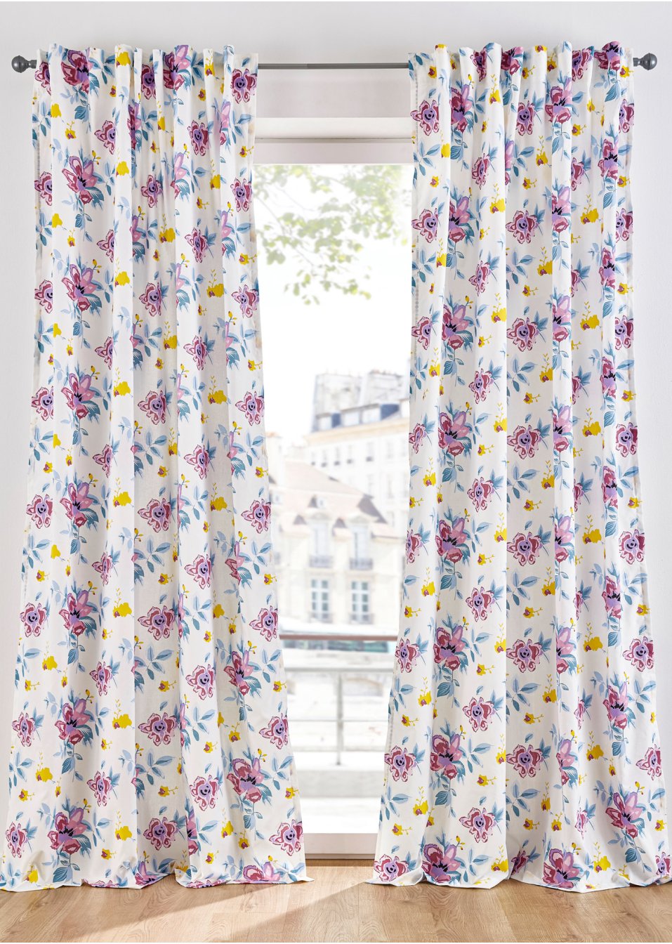 Panneau à imprimé floral (1 pce.)