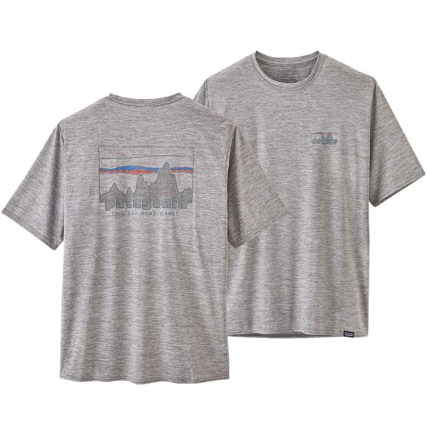 T-shirt randonnée PATAGONIA M'S CAP COOL DAILY GRAPHIC SHIRT SKYLINE FEATHER GREY