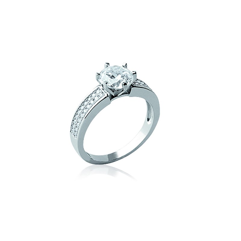 Bague Femme - Argent 925 - Oxyde de zirconium